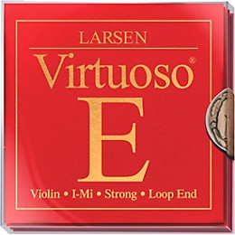 Larsen Strings Virtuoso Violin String Set 4/4 Size Heavy Gauge, Loop End