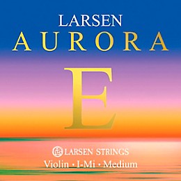 Larsen Strings Aurora Violin E String 4/4 Size Carbon Steel, Medium Gauge, Ball End