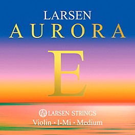 Larsen Strings Aurora Violin E String ... Larsen Strings Aurora Violin E String 4/4 Size Carbon Steel, Medium Gauge, Ball End