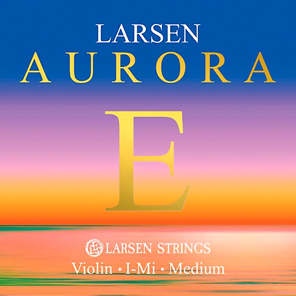 Larsen Strings Aurora Violin E String 4/4 Size Carbon Steel, Medium Gauge, Ball End