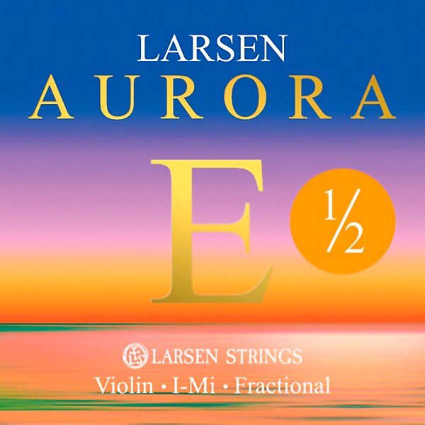 Larsen Strings Aurora Violin E String 1/2 Size Carbon Steel, Medium Gauge, Ball End