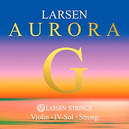 Larsen Strings Aurora Violin G String 1... Larsen Strings Aurora Violin G String 4/4 Size Silver Wound, Heavy Gauge, Ball End