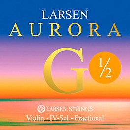 Larsen Strings Aurora Violin G String ... Larsen Strings Aurora Violin G String 1/2 Size Silver Wound, Medium Gauge, Ball End