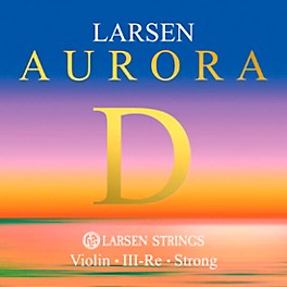 Larsen Strings Aurora Violin D String... Larsen Strings Aurora Violin D String 4/4 Size Aluminum Wound, Heavy Gauge, Ball End