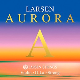 Larsen Strings Aurora Violin A String 4/4 Size Aluminum Wound, Heavy Gauge, Ball End