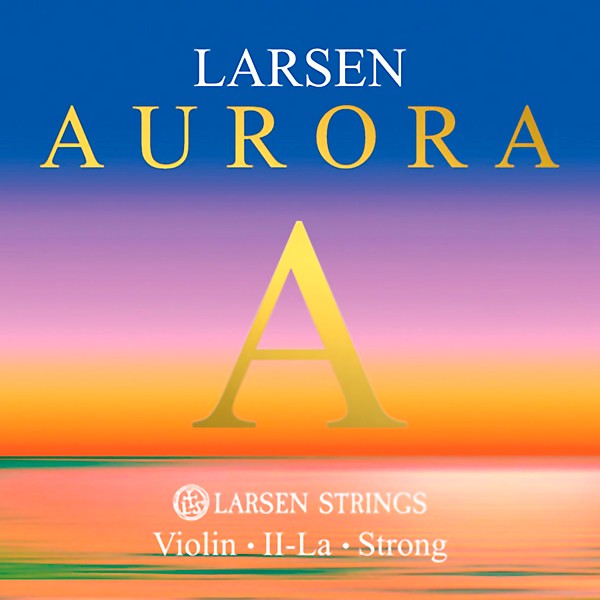 Larsen Strings Aurora Violin A String 4/4 Size Aluminum Wound, Heavy Gauge, Ball End