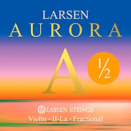 Larsen Strings Aurora Violin A String 1/2 Size Aluminum Wound, Medium Gauge, Ball End