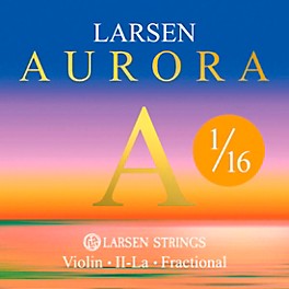 Larsen Strings Aurora Violin A Stri... Larsen Strings Aurora Violin A String 1/16 Size Aluminum Wound, Medium Gauge, Ball End