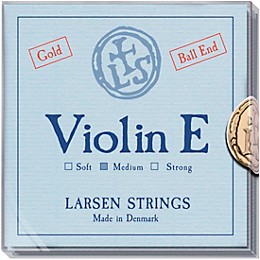 Larsen Strings Original Premium Violin String Set 4/4 Size Medium Gauge, Ball End