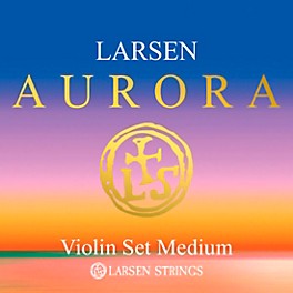 Larsen Strings Aurora Violin String Set 1/8 Size M... Larsen Strings Aurora Violin String Set 4/4 Size Medium Gauge, Ball End