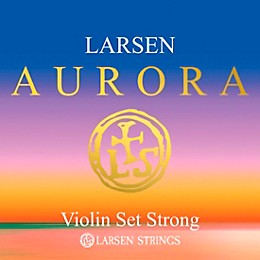 Larsen Strings Aurora Violin String Set 4/4 Size Heavy Gauge, Ball End