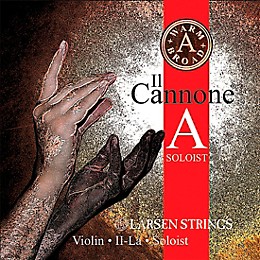 Larsen Strings Il Cannone Soloist Warm and Broad Violin A String 4/4 Size Aluminum Wound, Medium Gauge, Ball End