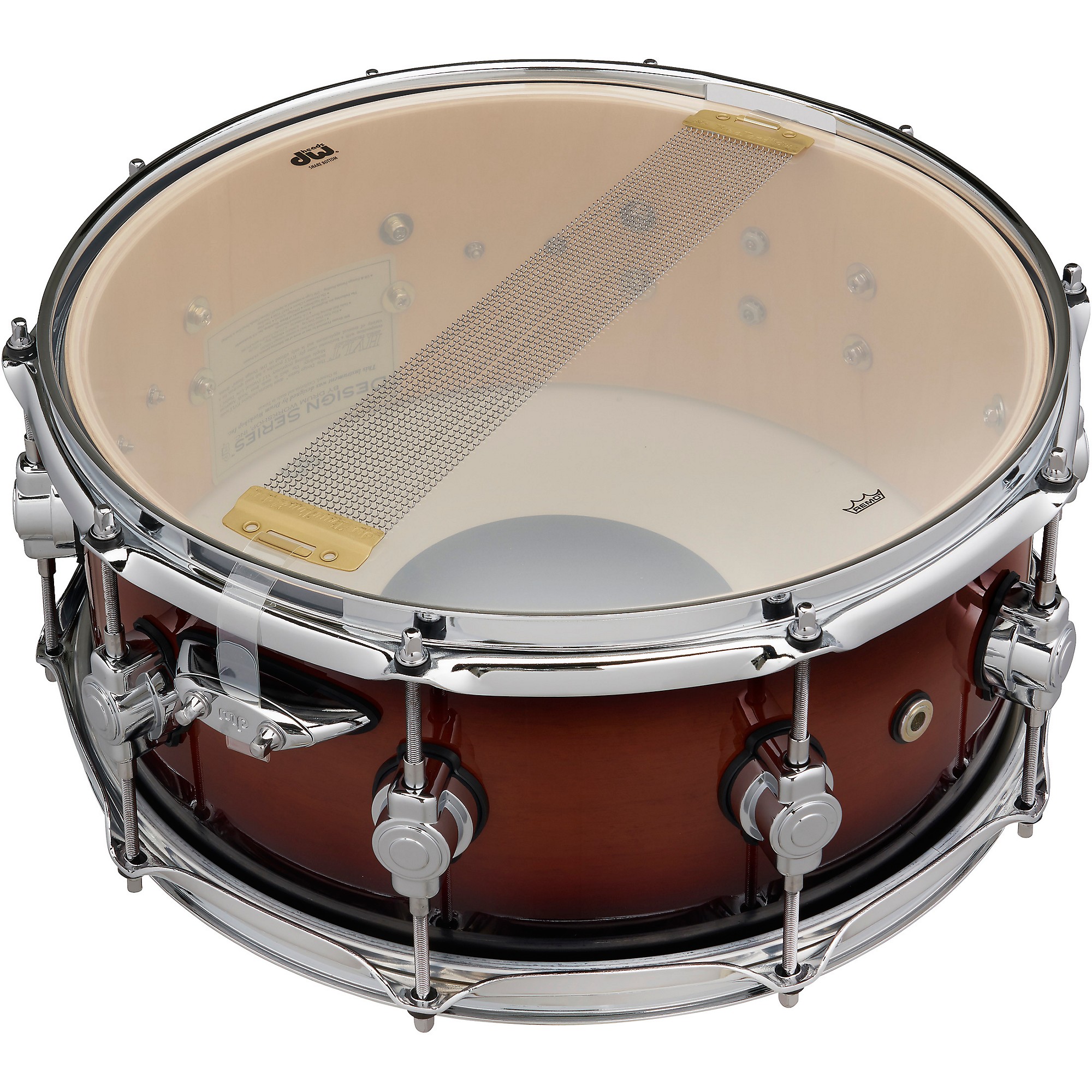 dw drums tobacco burst DW Design Series Snare Drum 14 x 6 in. Tobacco Burst