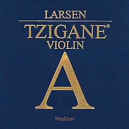 Larsen Strings Tzigane Violin A Str... Larsen Strings Tzigane Violin A String 4/4 Size Aluminum Wound, Medium Gauge, Ball End