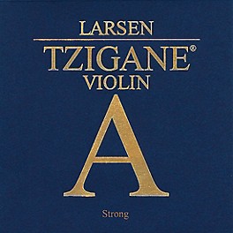 Larsen Strings Tzigane Violin A Stri... Larsen Strings Tzigane Violin A String 4/4 Size Aluminum Wound, Heavy Gauge, Ball End