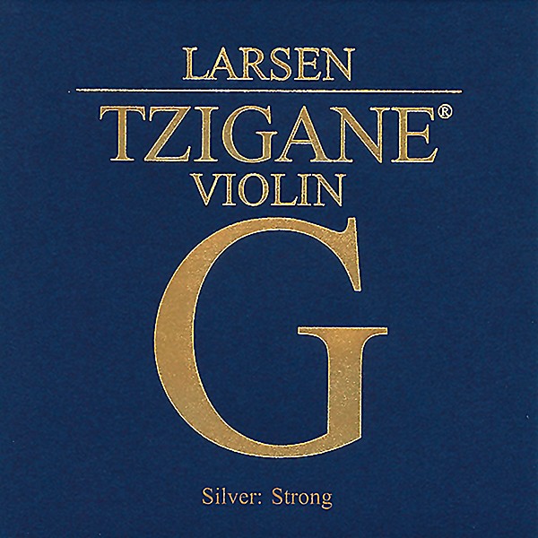 Larsen Strings Tzigane Violin G String 4/4 Size Silver Wound, Heavy Gauge, Ball End