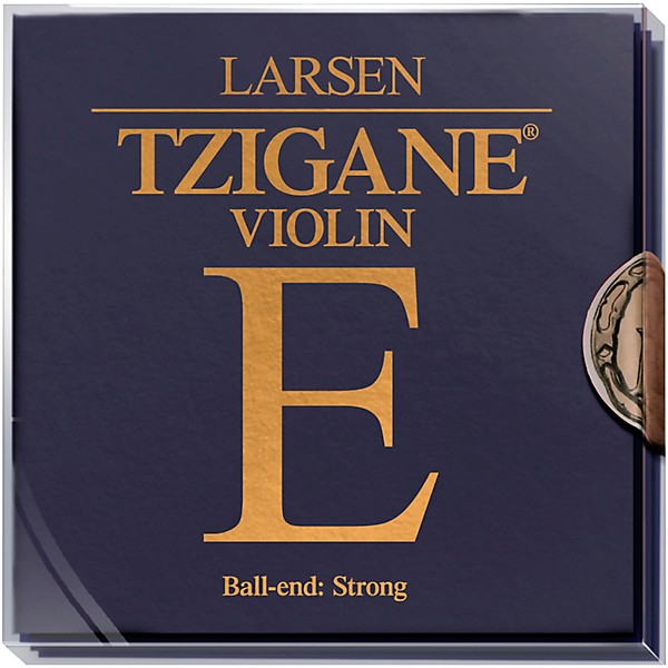 Larsen Strings Tzigane Violin String Set 4/4 Size Heavy Gauge, Ball End