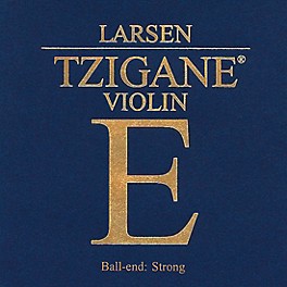 Larsen Strings Tzigane Violin E String... Larsen Strings Tzigane Violin E String 4/4 Size Carbon Steel, Heavy Gauge, Ball End