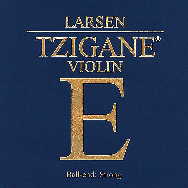 Larsen Strings Tzigane Violin E String 4/4 Size Carbon Steel, Heavy Gauge, Ball End