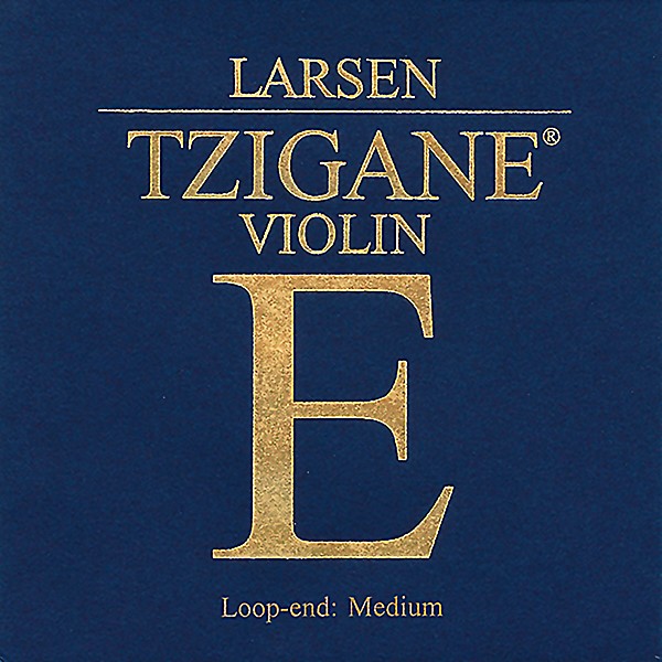 Larsen Strings Tzigane Violin E String 4/4 Size Carbon Steel, Medium Gauge, Loop End