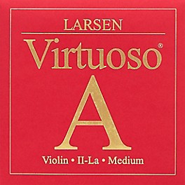 Larsen Strings Virtuoso Violin A S... Larsen Strings Virtuoso Violin A String 4/4 Size Aluminum Wound, Medium Gauge, Ball End