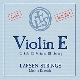 Larsen Strings Original Gold Viol... Larsen Strings Original Gold Violin E String 4/4 Size Gold Plated, Heavy Gauge, Ball End