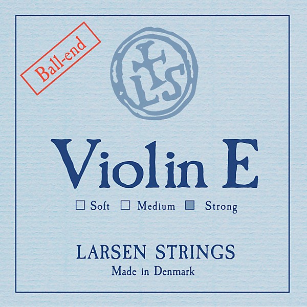 Larsen Strings Original Violin E String 4/4 Size Carbon Steel, Heavy Gauge, Ball End