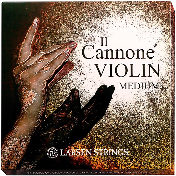 Larsen Strings Il Cannone Violin String Set 4/4 Size Medium Gauge, Loop End