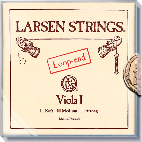 Larsen Strings Original Viola String Set 15 to 16-1/2 in., Medium Multiple Wound, Loop End