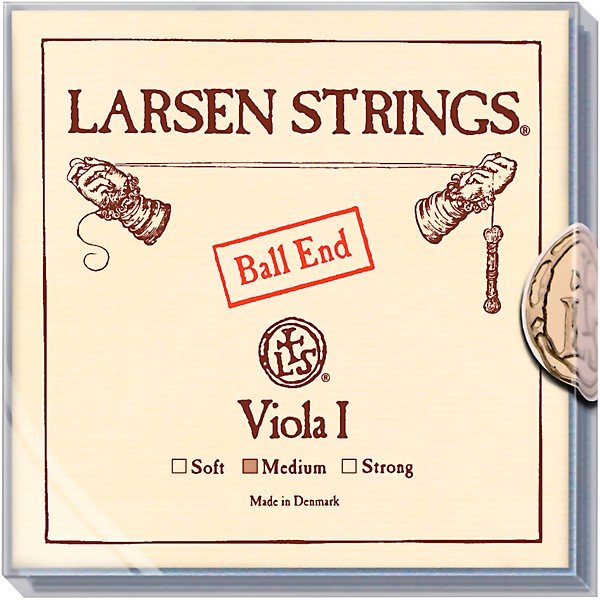 Larsen Strings Original Viola String Set 15 to 16-1/2 in., Medium Multiple Wound, Ball End