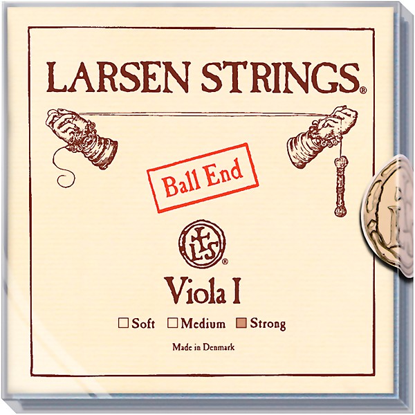 Larsen Strings Original Viola String Set 15 to 16-1/2 in., Heavy Multiple Wound, Ball End