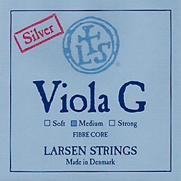 Larsen Strings Original Viola G String 15 to 16-1/2 in., Medium Silver, Ball End
