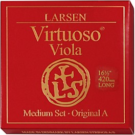 Larsen Strings Virtuoso E... Larsen Strings Virtuoso Extra-Long Viola String Set 16-1/2+ in., Medium Multiple Wound, Ball End