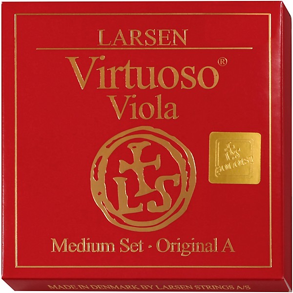 Larsen Strings Virtuoso Soloist Viola String Set 15 to 16-1/2 in., Medium Multiple Wound, Ball End