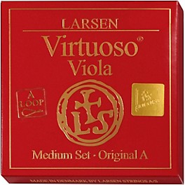 Larsen Strings Virtuoso... Larsen Strings Virtuoso Soloist Viola String Set 15 to 16-1/2 in., Medium Multiple Wound, Loop End