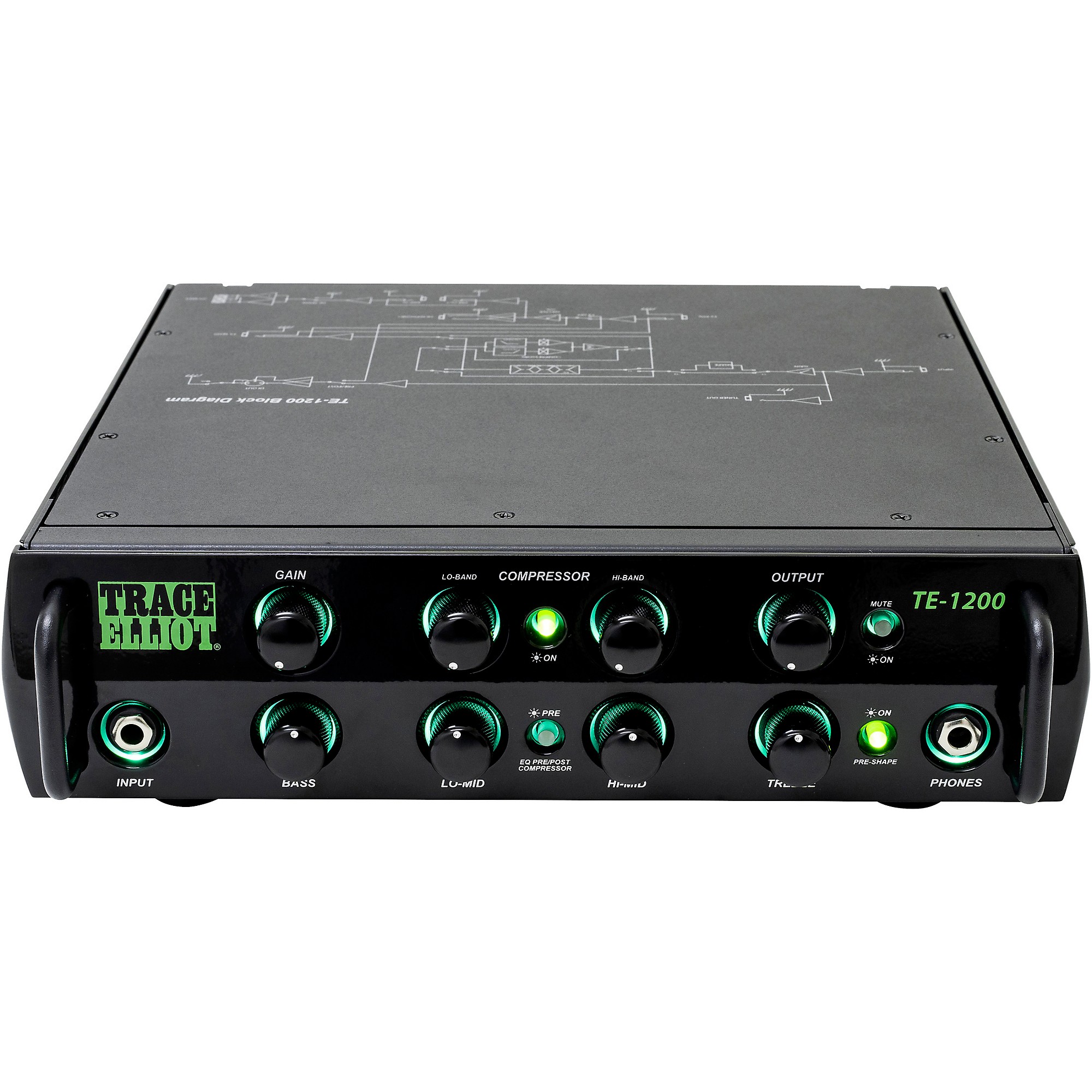 Open Box Trace Elliot TE-1200 1200W Bass Guitar Amp Head | Guitar