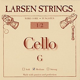 Larsen Strings Original Cello G String 1/8 Size... Larsen Strings Original Cello G String 1/2 Size, Medium Tungsten, Ball End