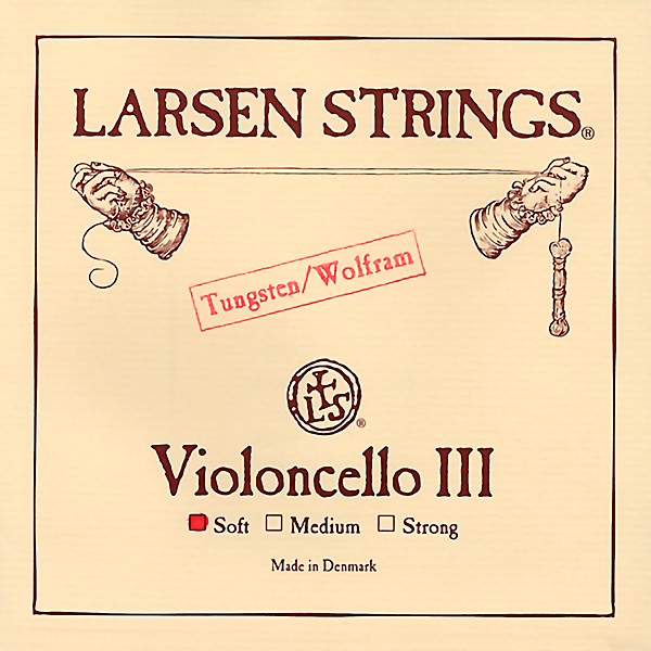 Larsen Strings Original Cello G String 4/4 Size, Light Tungsten, Ball End