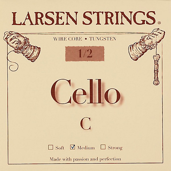 Larsen Strings Original Cello C String 1/2 Size, Medium Tungsten, Ball End