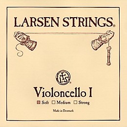 Larsen Strings Original Cello A String 4/4 Size, Light Steel, Ball End