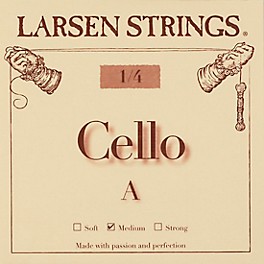 Larsen Strings Original Cello A String 3/4 Size, M... Larsen Strings Original Cello A String 1/4 Size, Medium Steel, Ball End