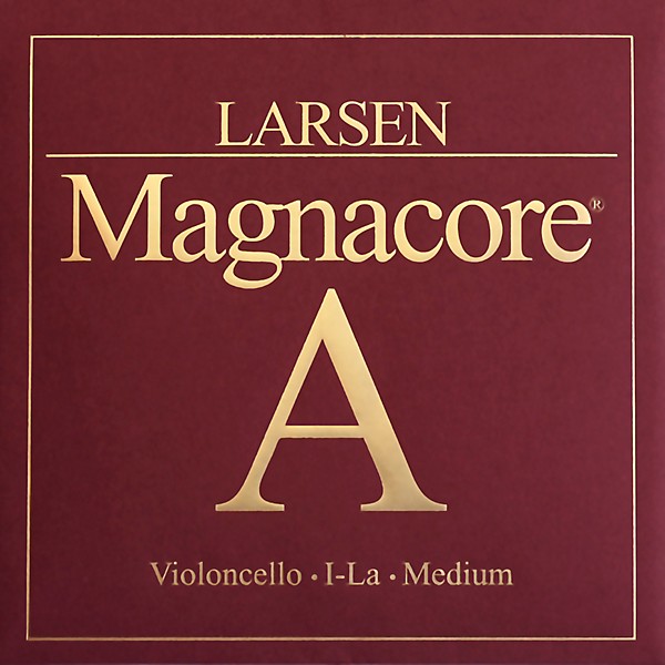 Larsen Strings Magnacore Cello A String 4/4 Size, Medium Steel, Ball End