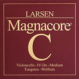 Larsen Strings Magnacore Cello C String 4/4 Si... Larsen Strings Magnacore Cello C String 4/4 Size, Medium Tungsten, Ball End