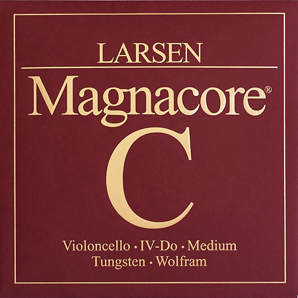 Larsen Strings Magnacore Cello C String 4/4 Size, Medium Tungsten, Ball End