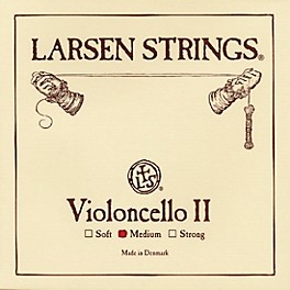 Larsen Strings Original Cello D String 4/4 Size, Medium Steel, Ball End