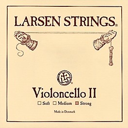 Larsen Strings Original Cello D String 1/2 Size, Me... Larsen Strings Original Cello D String 4/4 Size, Heavy Steel, Ball End