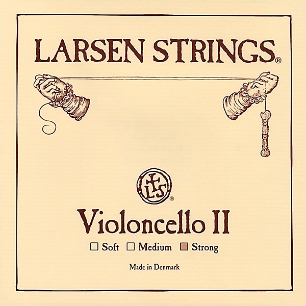 Larsen Strings Original Cello D String 4/4 Size, Heavy Steel, Ball End