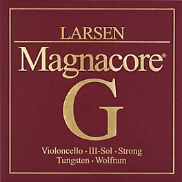 Larsen Strings Magnacore Cello G String 4/4 Siz... Larsen Strings Magnacore Cello G String 4/4 Size, Heavy Tungsten, Ball End