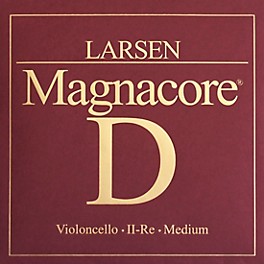 Larsen Strings Magnacore Cello D String 4/4 Size,... Larsen Strings Magnacore Cello D String 4/4 Size, Medium Steel, Ball End