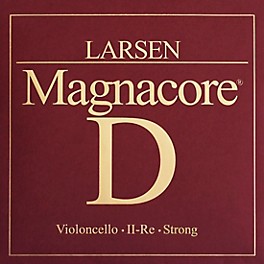 Larsen Strings Magnacore Cello D String 4/4 Size, ... Larsen Strings Magnacore Cello D String 4/4 Size, Heavy Steel, Ball End